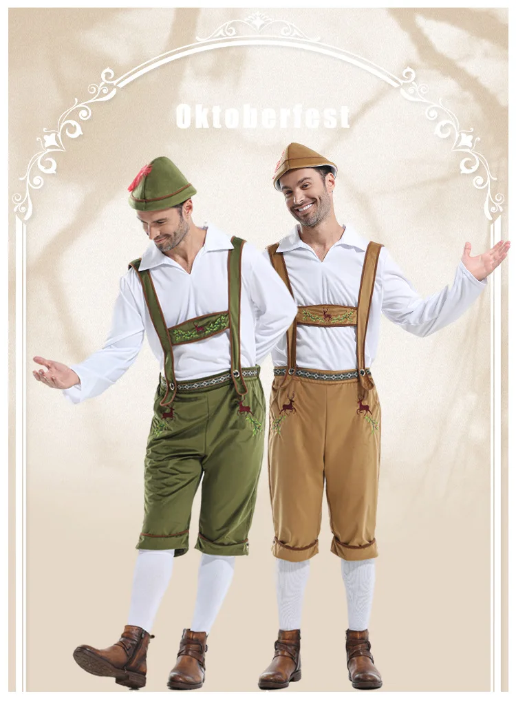 Clothing German Traditional Oktoberfest Costume Lederhosen Set European American Adult Men's Style
Clothing German Traditional Oktoberfest Costume Lederhosen Set European American Adult Men's Style