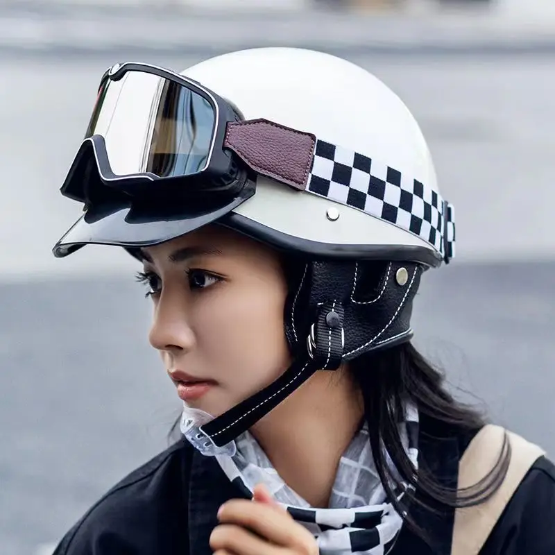 Newly Launched Vintage Motorcycle HelmeSynthetic Leather 3/4 Helmet Jet Mask Helmet 508
Newly Launched Vintage Motorcycle HelmeSynthetic Leather 3/4 Helmet Jet Mask Helmet 508