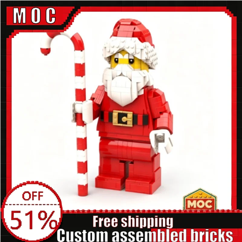 1045 Parts MOC Santa Claus Figure Model Building Blocks DIY Assembly Educational Toy Creative Christmas Decoration Holiday Gifts
1045 Parts MOC Santa Claus Figure Model Building Blocks DIY Assembly Educational Toy Creative Christmas Decoration Holiday Gifts