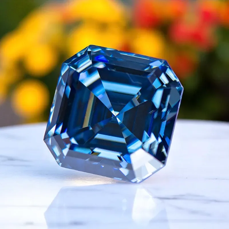 Wholesale Moissanite Stone Asscher Cut Natural Royal Blue Color VVS1 Charms Gemstone DIY Advanced Jewelry Making Materials Certi
Wholesale Moissanite Stone Asscher Cut Natural Royal Blue Color VVS1 Charms Gemstone DIY Advanced Jewelry Making Materials Certi