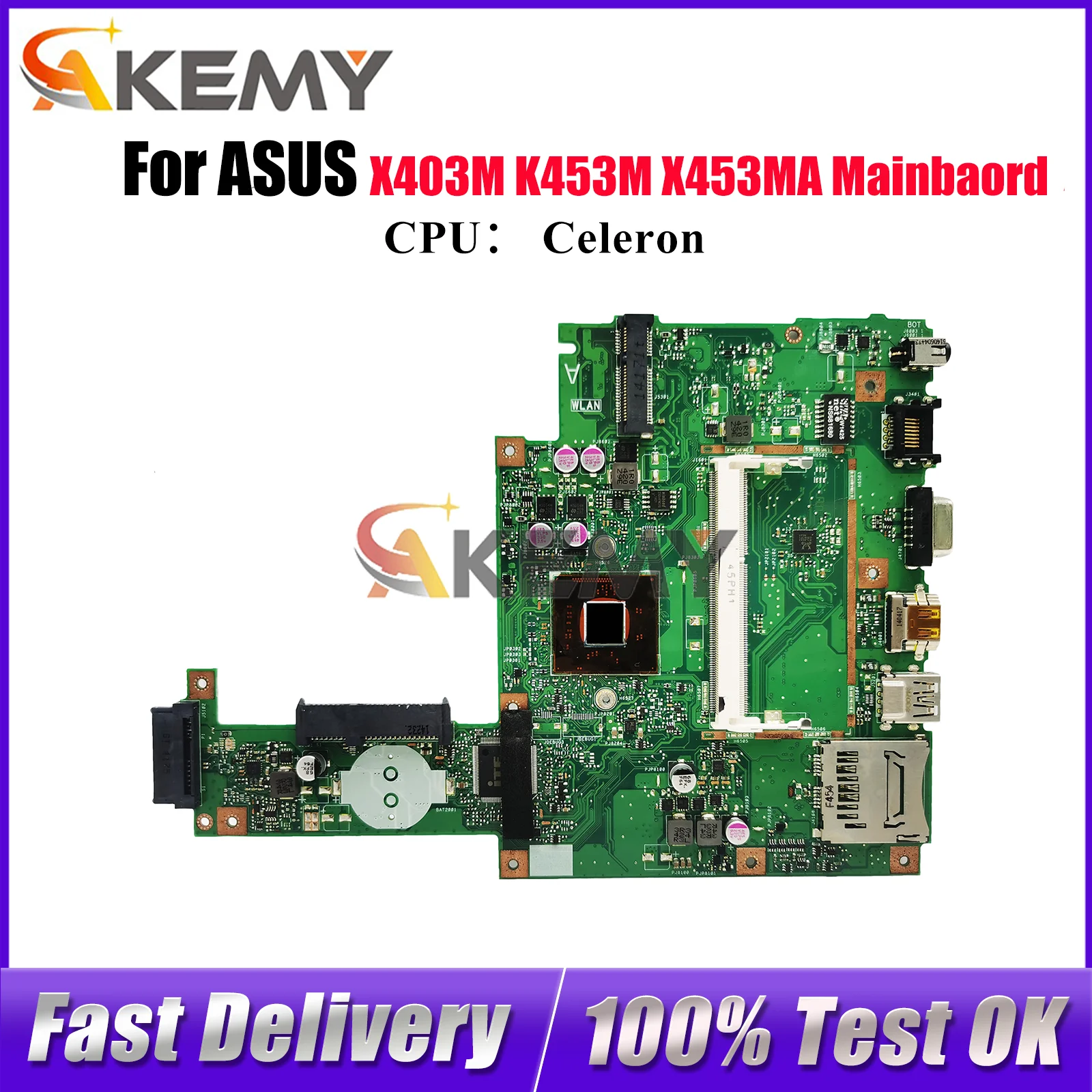 X453MA Laptop Motherboard For ASUS VivoBook X403M K453M X453M X453MA Notebook Mainboard With Celeron CPU 100% tests OK fast ship
X453MA Laptop Motherboard For ASUS VivoBook X403M K453M X453M X453MA Notebook Mainboard With Celeron CPU 100% tests OK fast ship