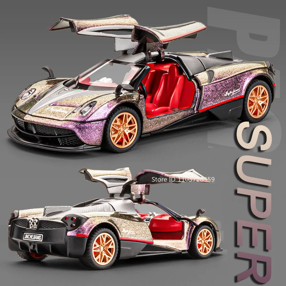 1:32 Pagani Wind God Sports Car Model Toys Alloy Diecast Huayra Dinastia Supercars Sound Light Doors Opened Pull Back Boys Gifts
1:32 Pagani Wind God Sports Car Model Toys Alloy Diecast Huayra Dinastia Supercars Sound Light Doors Opened Pull Back Boys Gifts