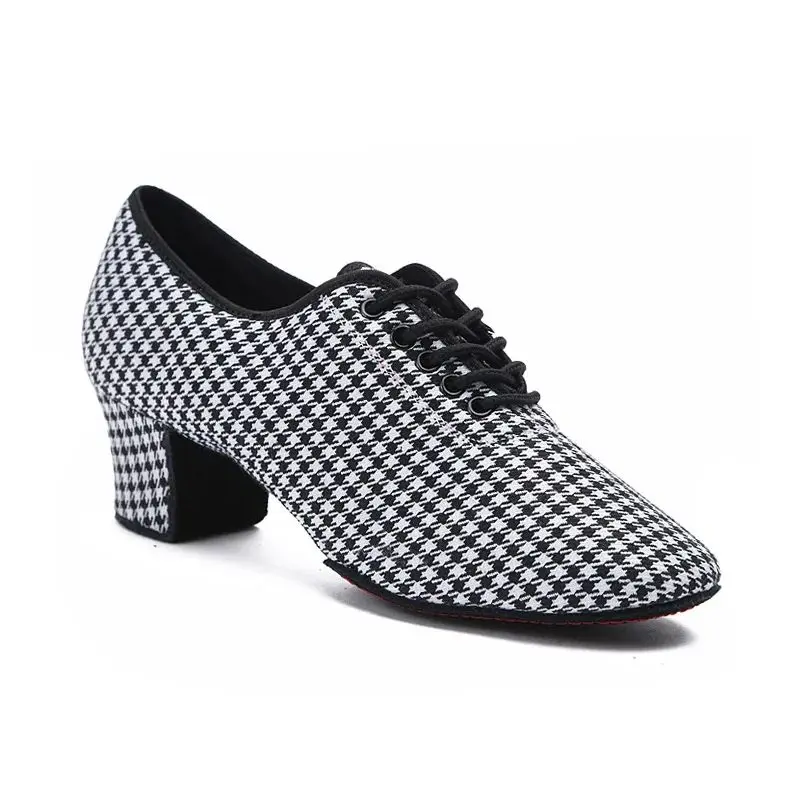 Practice Women Dance Shoes Houndstooth Low Heels Ballroom Latin Dancing Shoes Tango Salsa Rumba Modern Latino Party Dance Shoes
Practice Women Dance Shoes Houndstooth Low Heels Ballroom Latin Dancing Shoes Tango Salsa Rumba Modern Latino Party Dance Shoes