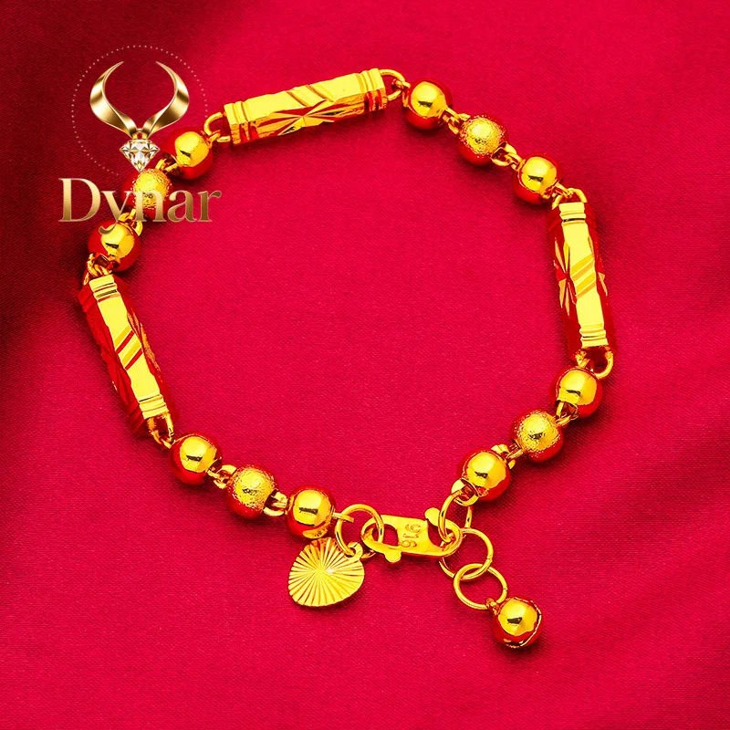 Dynar Jewelry Hexagon Bead Bracelet for Women, 24K Gold, AU999 | Polished hexagon & round beads on elastic cord, modern geome
Dynar Jewelry Hexagon Bead Bracelet for Women, 24K Gold, AU999 | Polished hexagon & round beads on elastic cord, modern geome