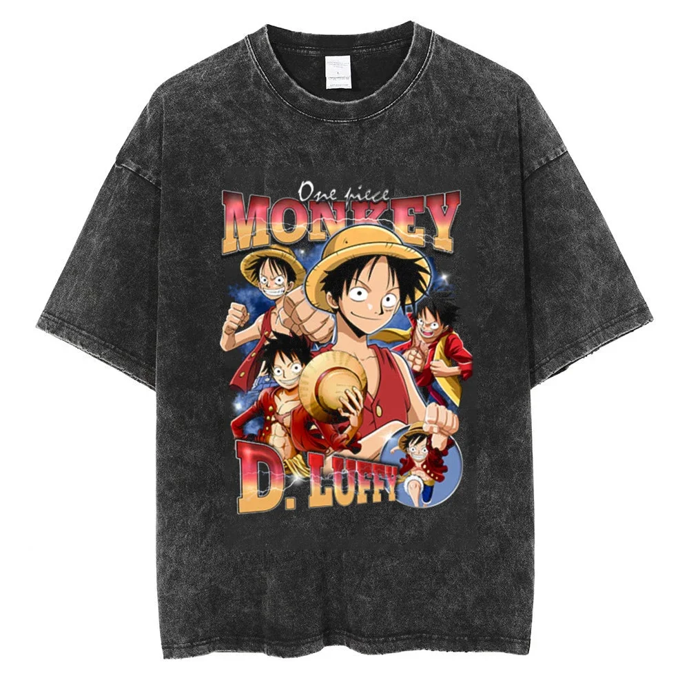 Men Loose Hip Hop Vintage T-Shirt Cotton Casual Washed Black Harajuku T-shirt One Piece Anime Graphic Oversized Tops Tees
Men Loose Hip Hop Vintage T-Shirt Cotton Casual Washed Black Harajuku T-shirt One Piece Anime Graphic Oversized Tops Tees