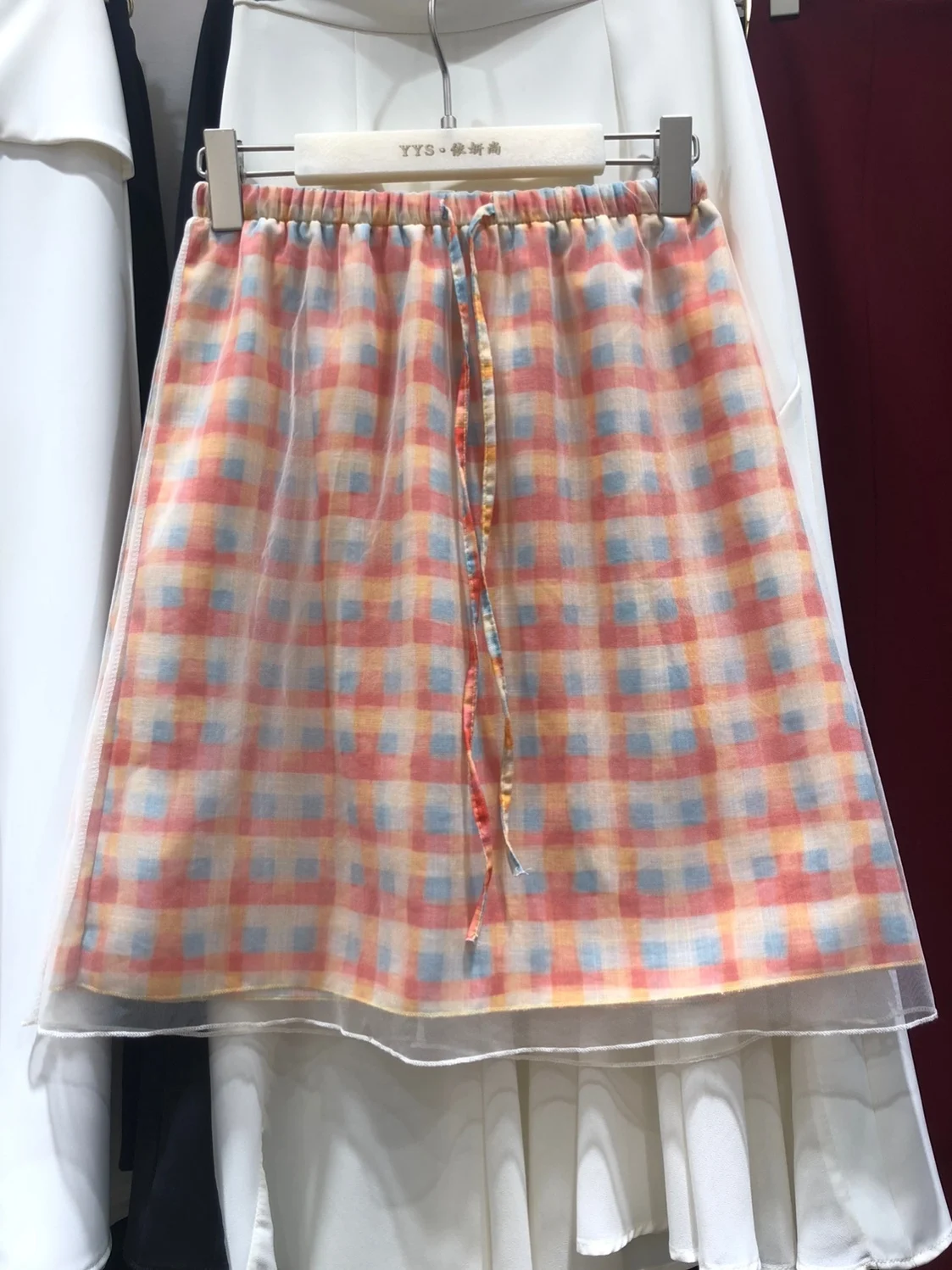Sweet Mesh Plaid A-Line Skirt for Women Casual Slimming Young-looking High Waist Polyester Fiber Other Material
Sweet Mesh Plaid A-Line Skirt for Women Casual Slimming Young-looking High Waist Polyester Fiber Other Material