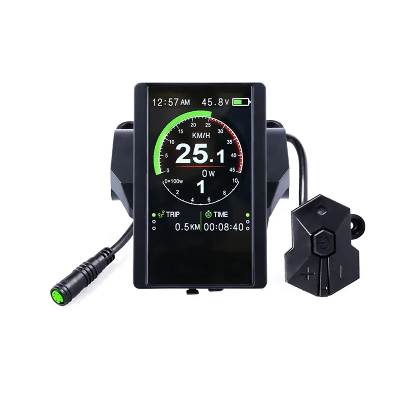 New Colorful Screen Display P850C Speedometer with 9-Level Assist for Bafang Electric Bicycle BBS01B BBS02B BBSHD
New Colorful Screen Display P850C Speedometer with 9-Level Assist for Bafang Electric Bicycle BBS01B BBS02B BBSHD
