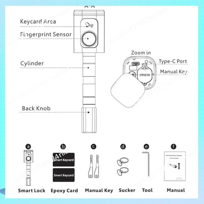 A17Z Intelligent Lock Cylinder Tong Tong APP Card Anti-Theft Gate Fingerprint Lock Replacement Lock Cylinder
A17Z Intelligent Lock Cylinder Tong Tong APP Card Anti-Theft Gate Fingerprint Lock Replacement Lock Cylinder