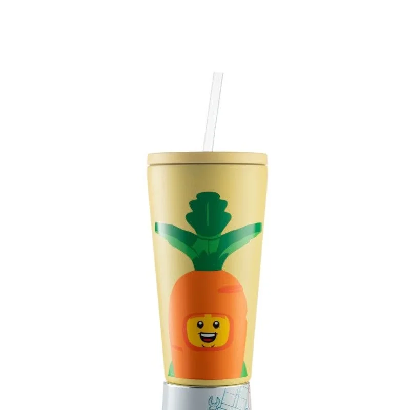 Genuine Lego LEGO radish figurine straw thermos cup 480ML student office water cup
Genuine Lego LEGO radish figurine straw thermos cup 480ML student office water cup
