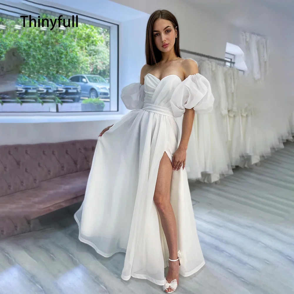 Thinyfull Sweetheart Wedding Dress Side Slit Floor Length Bridal Gown Off the Shoulder A Line Wedding Gowns свадебное платье
Thinyfull Sweetheart Wedding Dress Side Slit Floor Length Bridal Gown Off the Shoulder A Line Wedding Gowns свадебное платье