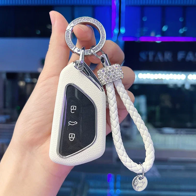Suitable For Volkswagen 2021-2024 Tavendor Simple Style Leather + TPU Car Remote Key Case Cover
Suitable For Volkswagen 2021-2024 Tavendor Simple Style Leather + TPU Car Remote Key Case Cover