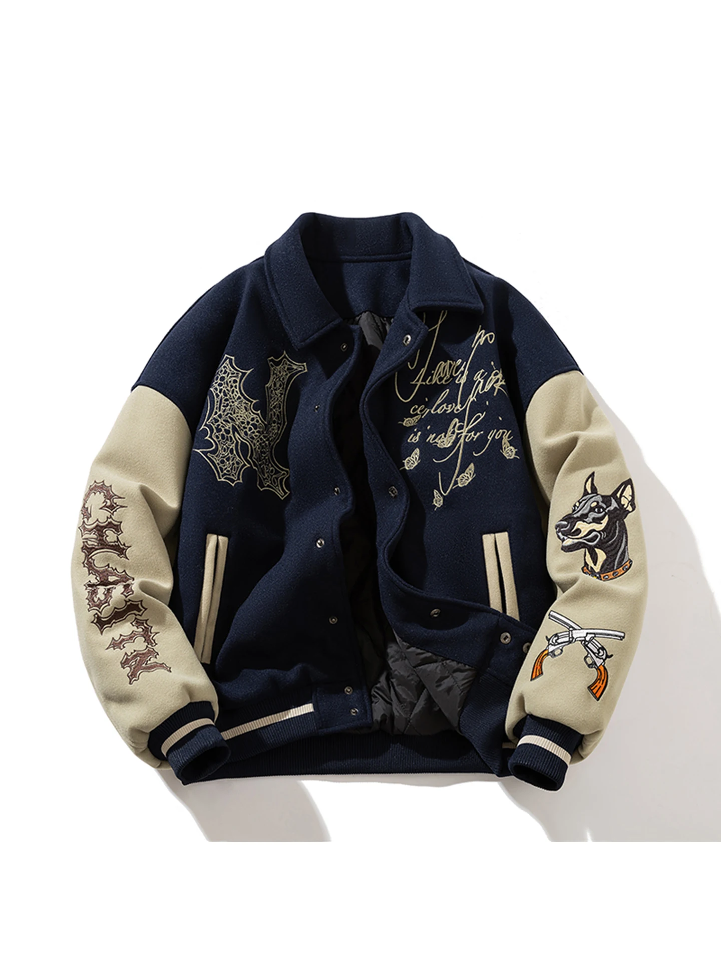 Thiened Woolen Baseball Jaet Heavy Embroidery Men's Coat Warm Long Sve Zipper Closure Casual Sle Autumn Winter New M...
Thiened Woolen Baseball Jaet Heavy Embroidery Men's Coat Warm Long Sve Zipper Closure Casual Sle Autumn Winter New M...