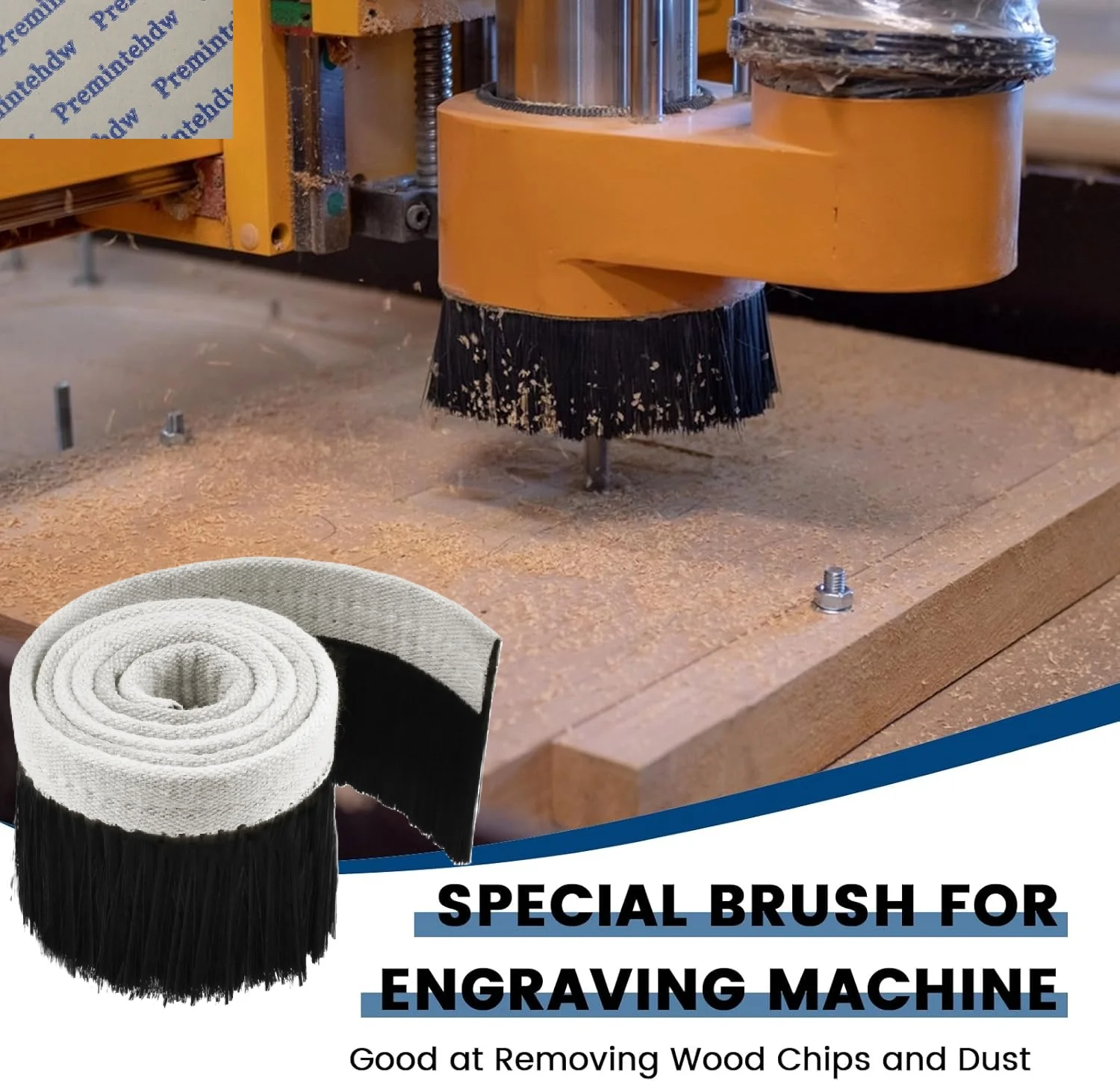 1M Black CNC Dust Shoe Flexible Brush Strip
1M Black CNC Dust Shoe Flexible Brush Strip