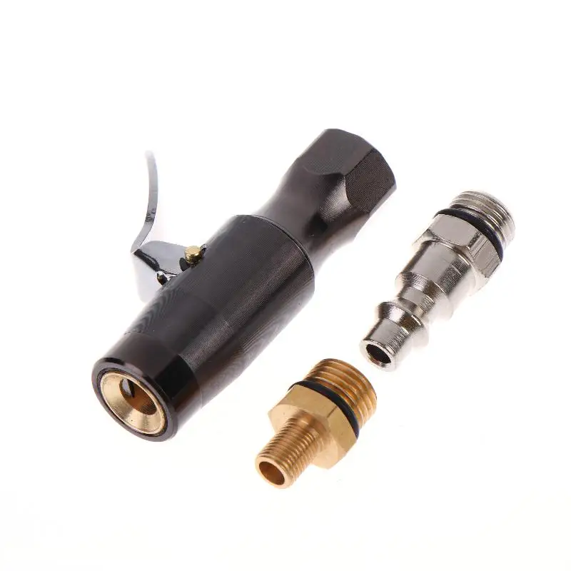 Dual-Jaw Lock-on Air Chuck 200PSI Tire Inflator Accessory for Schrader Valve No Leak Repair Tool Kit
Dual-Jaw Lock-on Air Chuck 200PSI Tire Inflator Accessory for Schrader Valve No Leak Repair Tool Kit