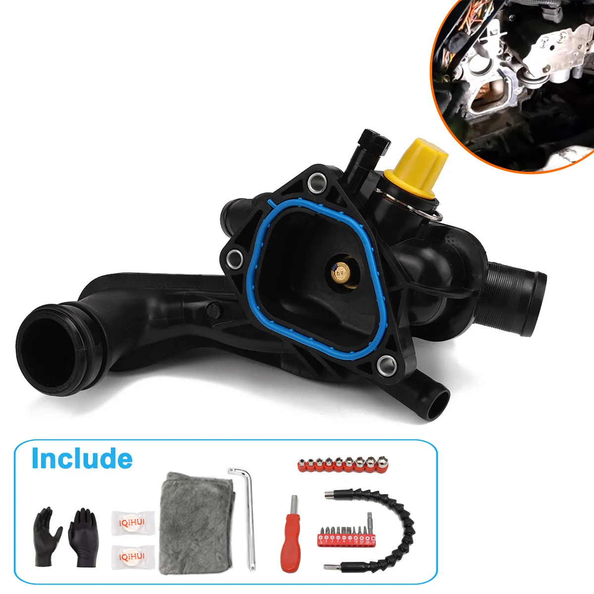 11537534521 Thermostat Assembly/Thermostat Thermolator Water Pass Assembly for BMW
11537534521 Thermostat Assembly/Thermostat Thermolator Water Pass Assembly for BMW