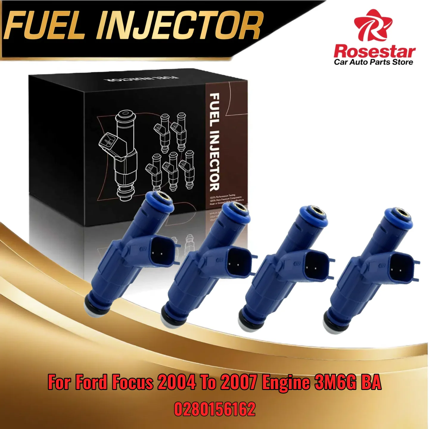 0280156162 Injector Set 4Pcs For Ford Focus 2004 To 2007 Engine 3M6G BA 
0280156162 Injector Set 4Pcs For Ford Focus 2004 To 2007 Engine 3M6G BA