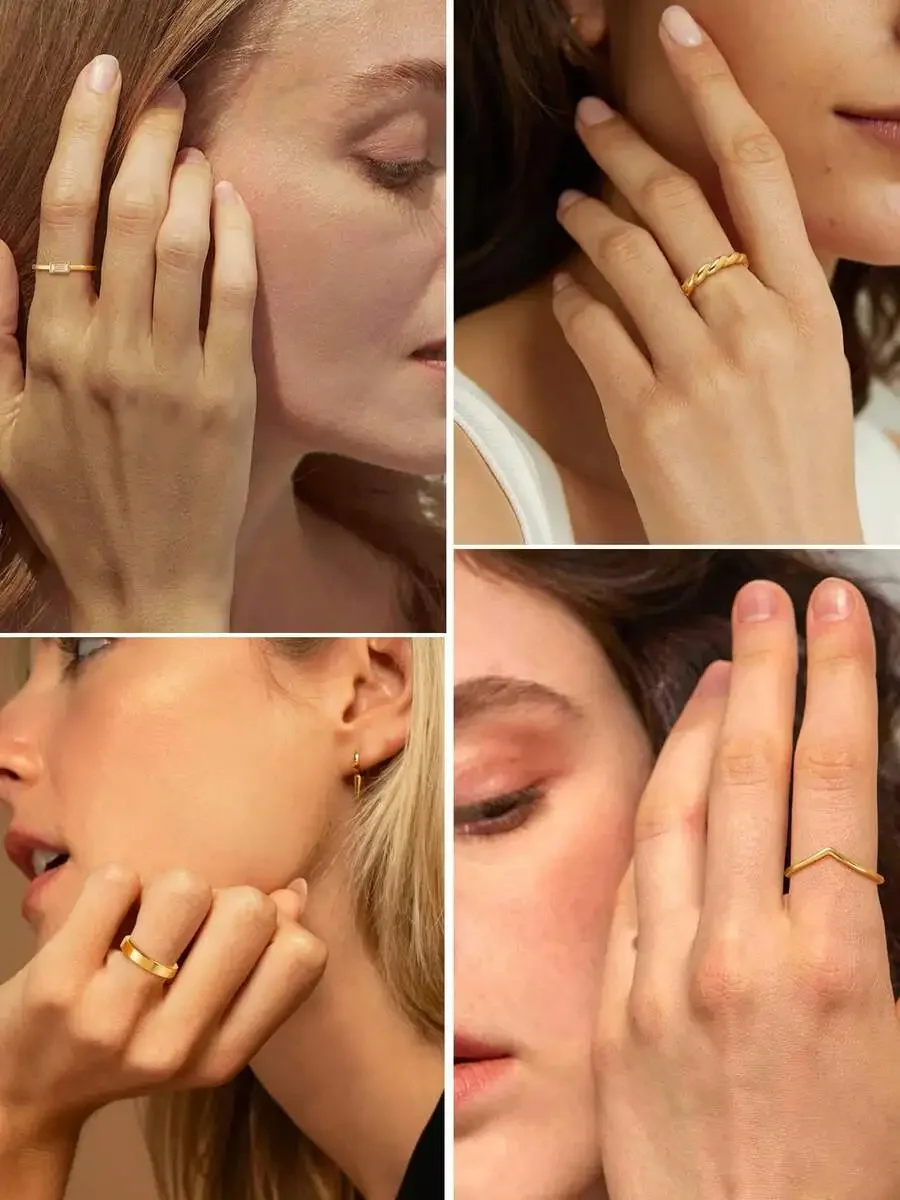 12Pcs Stackable Dainty Rings For Women Tarnish Resistant Minimalist Jewelry Set Size 6-10
12Pcs Stackable Dainty Rings For Women Tarnish Resistant Minimalist Jewelry Set Size 6-10