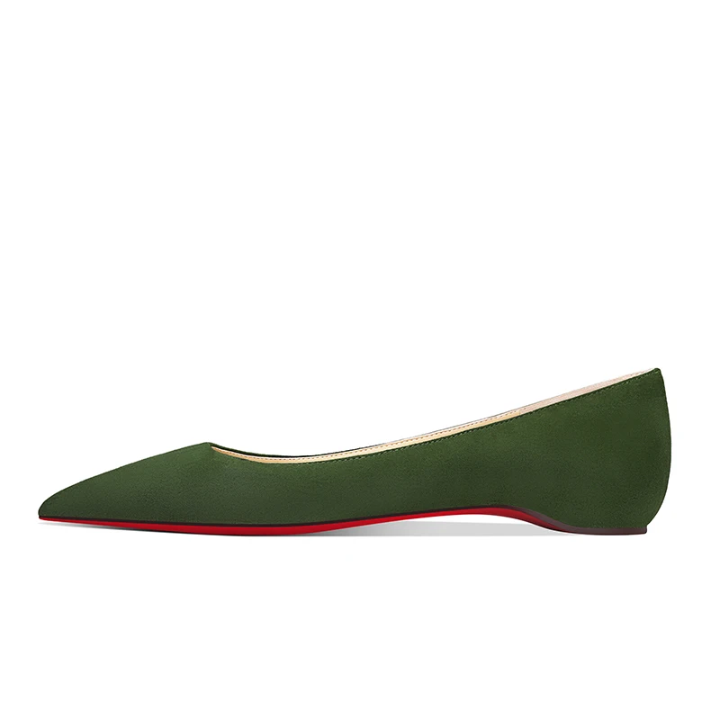 Genuine Leather Women Flats Jade Green Suede Slip on Loafers Slip on Black Low Heel Shoes Autumn Spring Hidden 1CM Red Bottom
Genuine Leather Women Flats Jade Green Suede Slip on Loafers Slip on Black Low Heel Shoes Autumn Spring Hidden 1CM Red Bottom