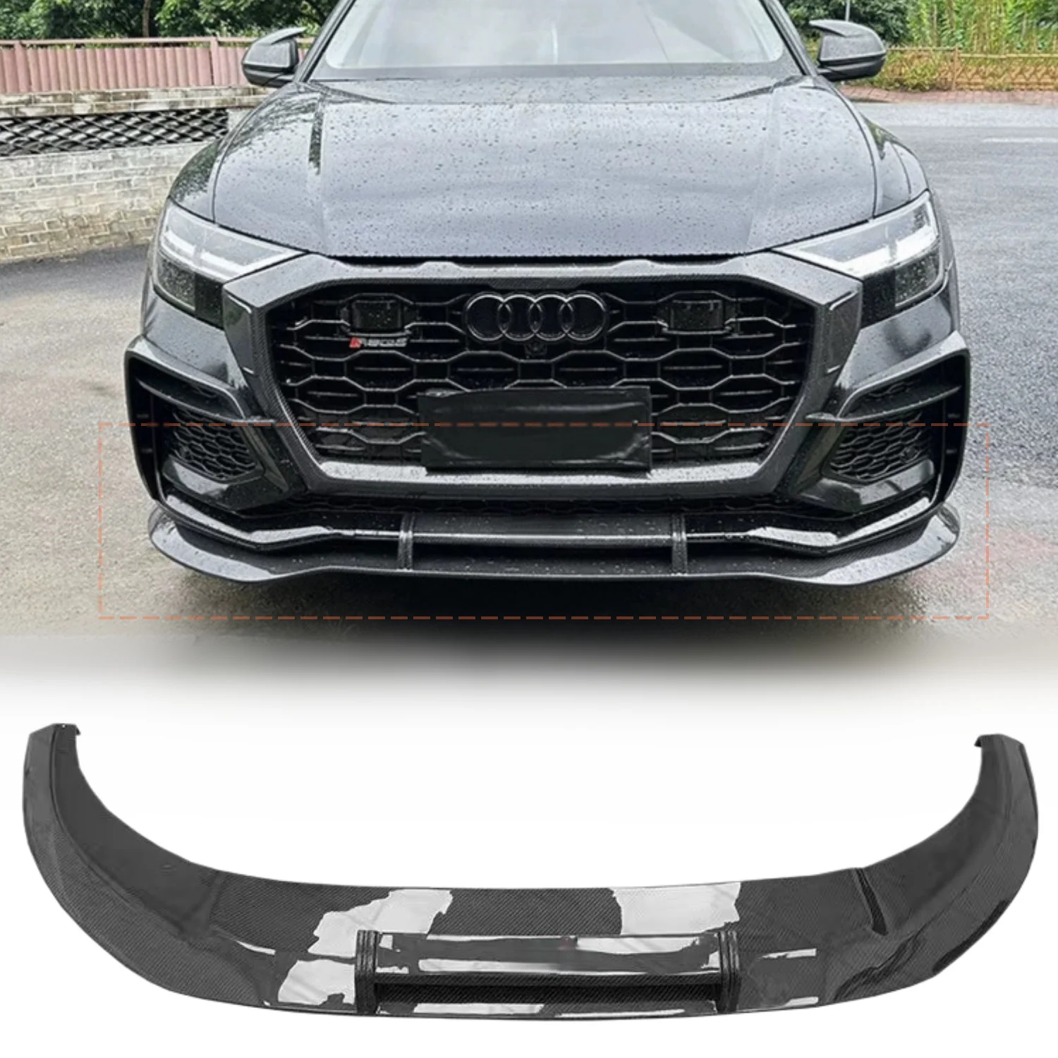 For Audi RSQ8 2019 2020 2021 2022 2023 High Quality Dry Carbon Fiber AB Style Front Bumper Lip Spoiler Kit
For Audi RSQ8 2019 2020 2021 2022 2023 High Quality Dry Carbon Fiber AB Style Front Bumper Lip Spoiler Kit