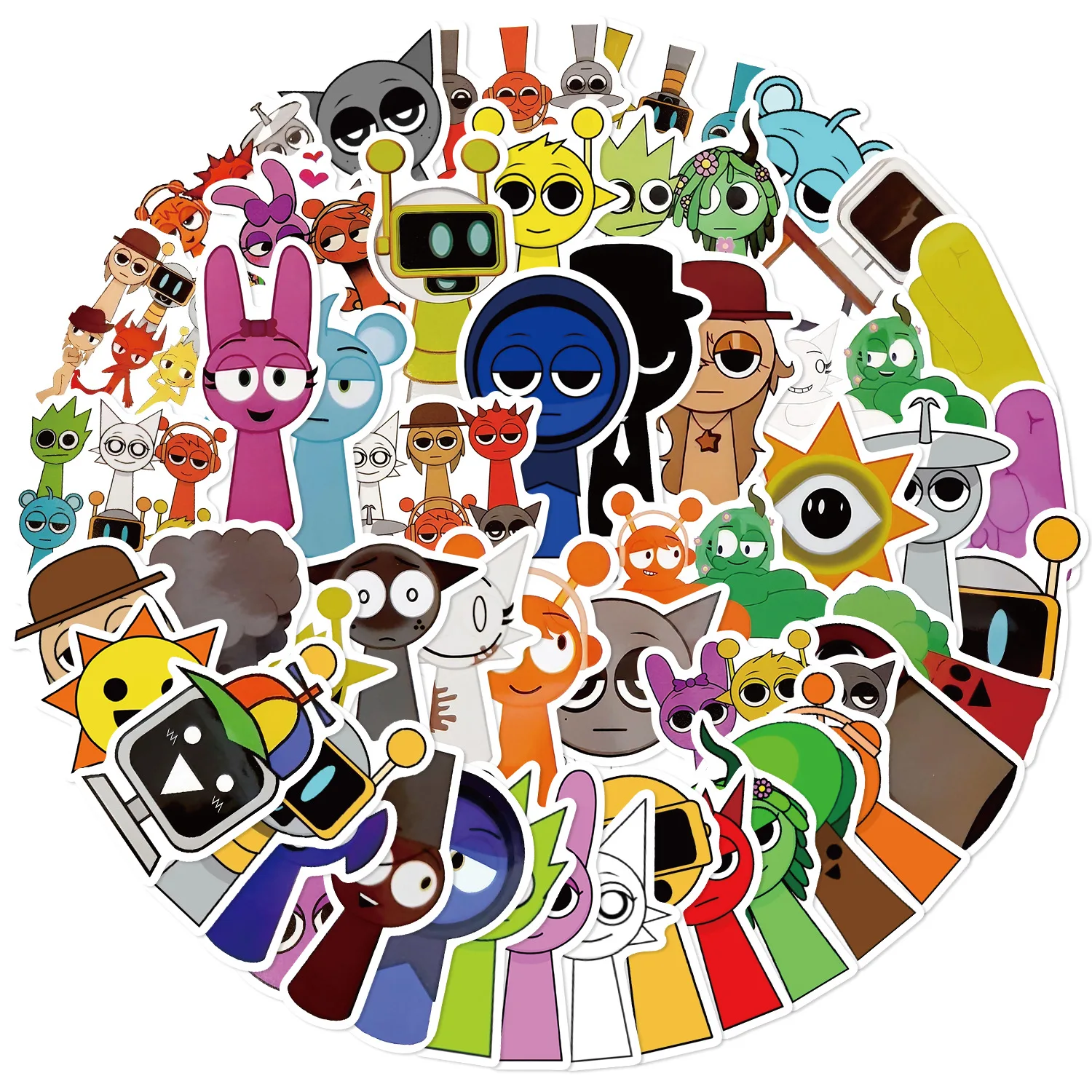 10/30/50Pcs Cartoon sprunki sticker For Suitcase Skateboard Laptop Luggage Phone Styling DIY Decal Pegatina
10/30/50Pcs Cartoon sprunki sticker For Suitcase Skateboard Laptop Luggage Phone Styling DIY Decal Pegatina