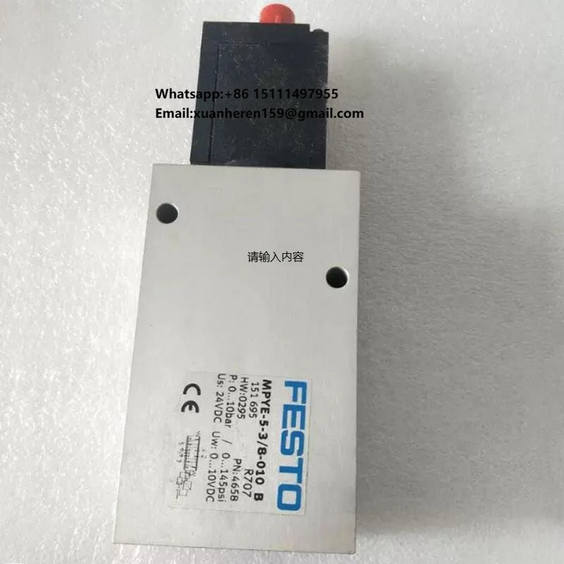 New Original Ready MPYE-5-3/8-010-B Warehouse Industrial Automation PLC Programming Controller
New Original Ready MPYE-5-3/8-010-B Warehouse Industrial Automation PLC Programming Controller