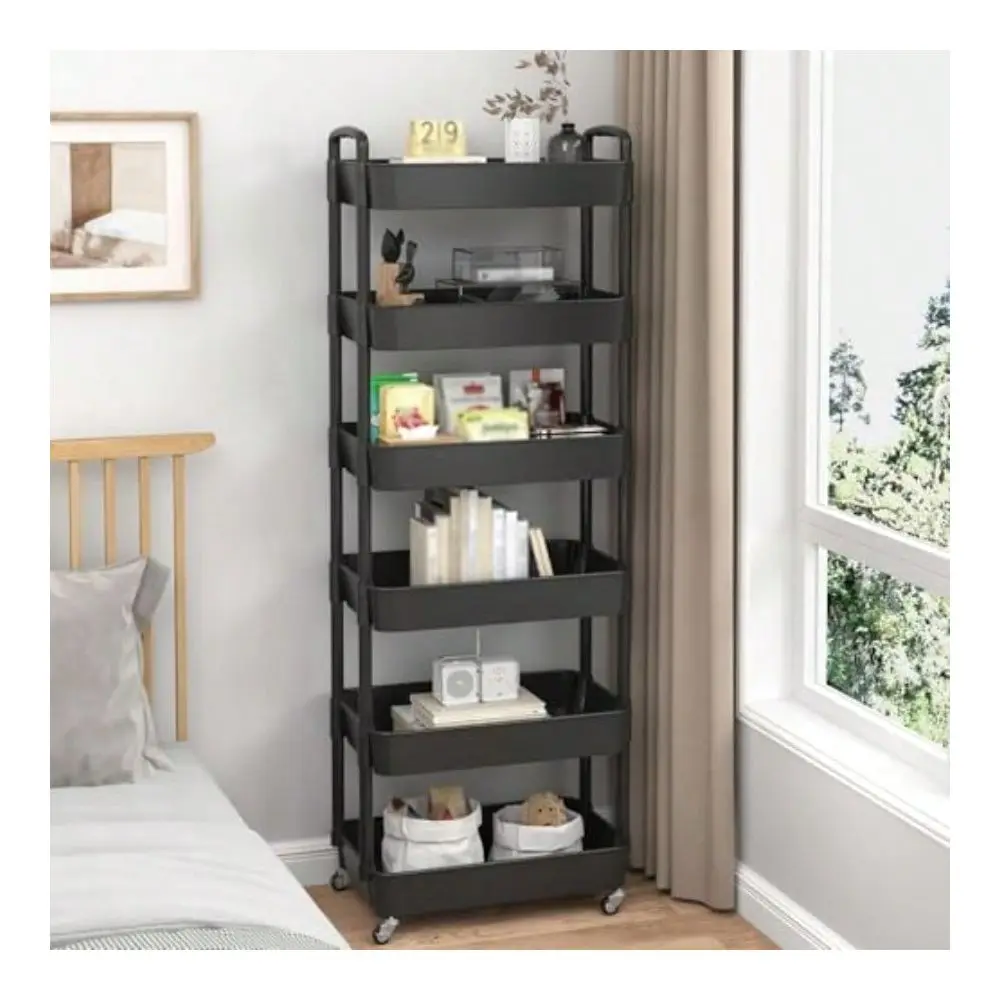 Plastic Rolling Utility Cart With Handle MultiFunctional Storage Trolley For Office Living Room Kitchen Movable Storage Organiz
Plastic Rolling Utility Cart With Handle MultiFunctional Storage Trolley For Office Living Room Kitchen Movable Storage Organiz