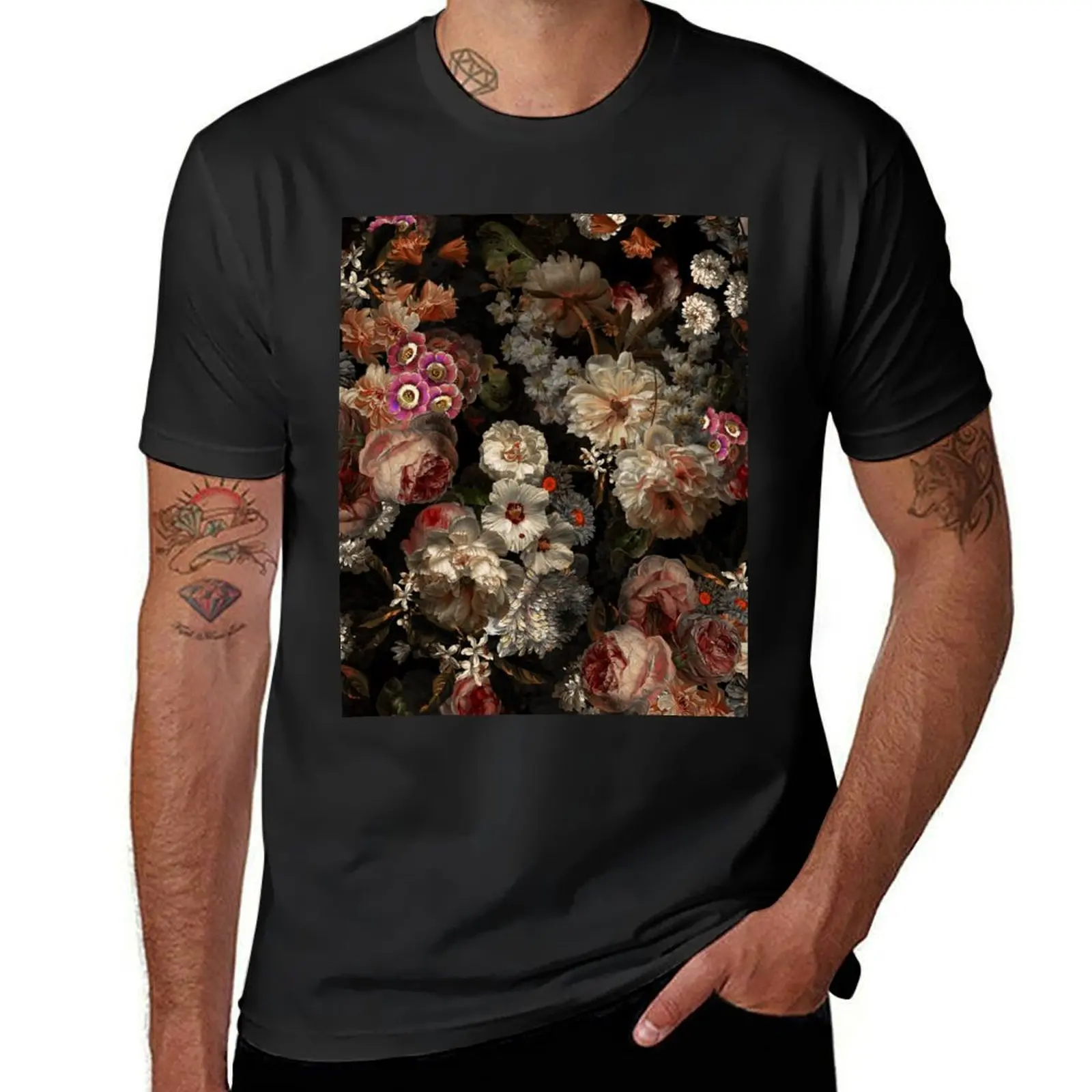 Flemish Masters - Vintage Midnight Botanical Garden Pattern T-Shirt quick-drying vintage t shirts men
Flemish Masters - Vintage Midnight Botanical Garden Pattern T-Shirt quick-drying vintage t shirts men