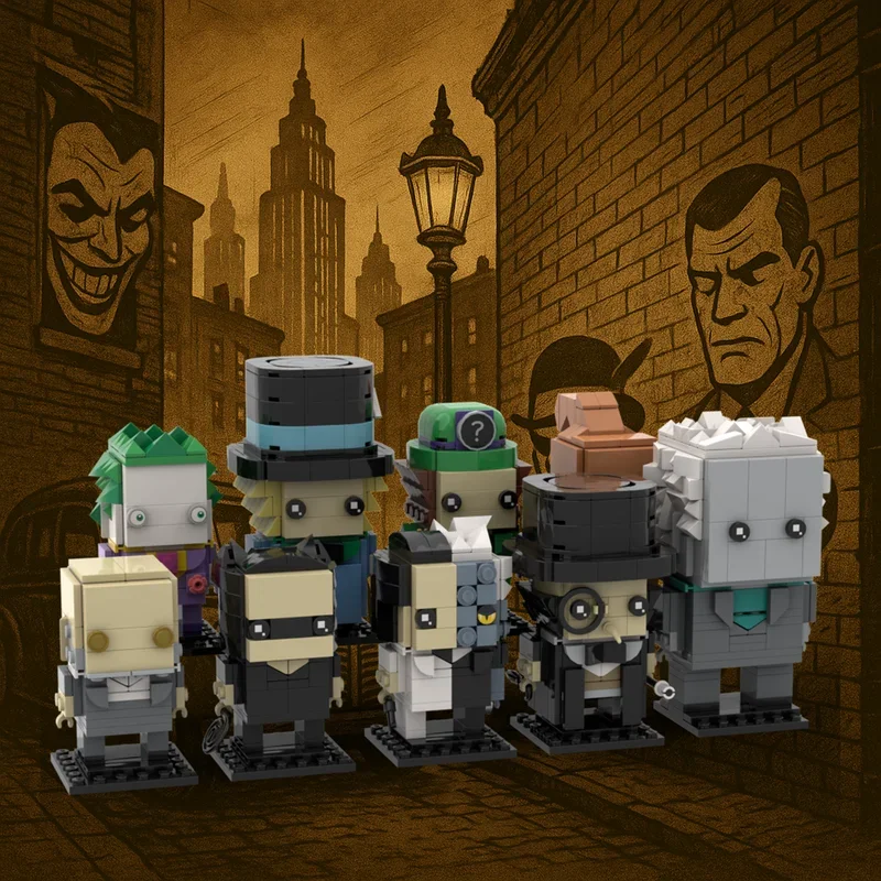 1374 детали MOC: Злодеи Темного рыцаря, модель Золотого века, строительные блоки, конструктор, рождественский подарок, игрушка для самостоятельной сборки, развивающий конструктор, креативный обучающий набор
1374 детали MOC: Злодеи Темного рыцаря, модель Золотого века, строительные блоки, конструктор, рождественский подарок, игрушка для самостоятельной сборки, развивающий конструктор, креативный обучающий набор