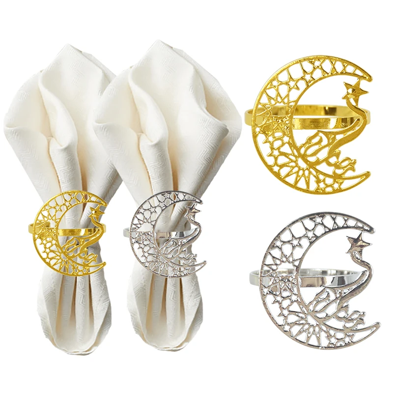 Eid Mubarak Metal Napkin Ring Ramadan Decorations For Home Gold Silver Napkin Holder EID Muslim Party Ramadan Kareem Table Decor
Eid Mubarak Metal Napkin Ring Ramadan Decorations For Home Gold Silver Napkin Holder EID Muslim Party Ramadan Kareem Table Decor