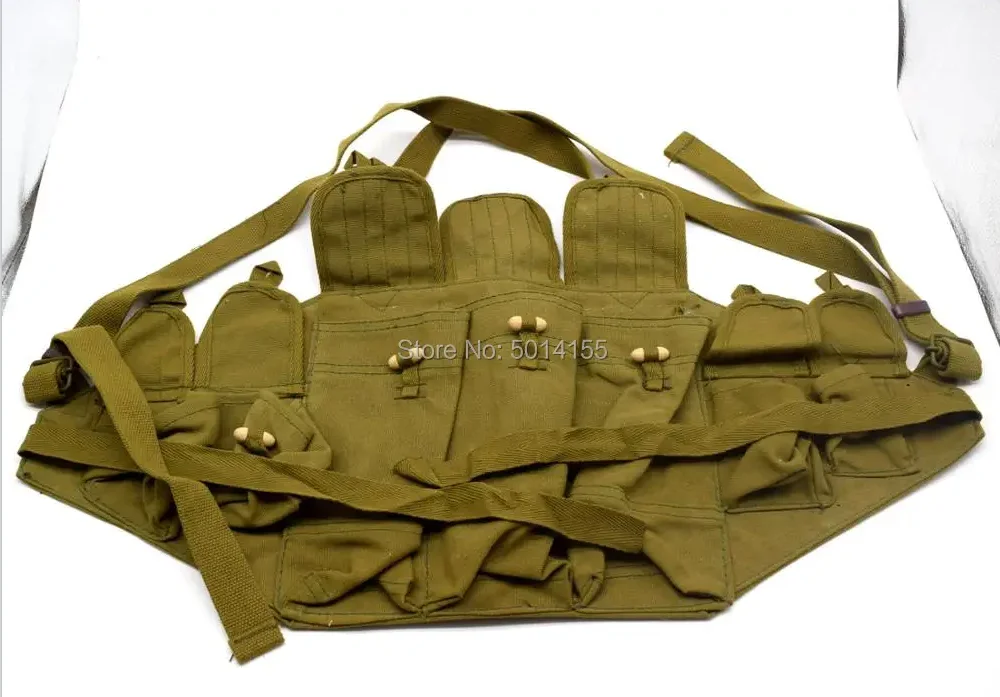 Original Military RUSSIA 1970's-1980's Type 56 Chest Rig Ammo Pouch Surplus
Original Military RUSSIA 1970's-1980's Type 56 Chest Rig Ammo Pouch Surplus