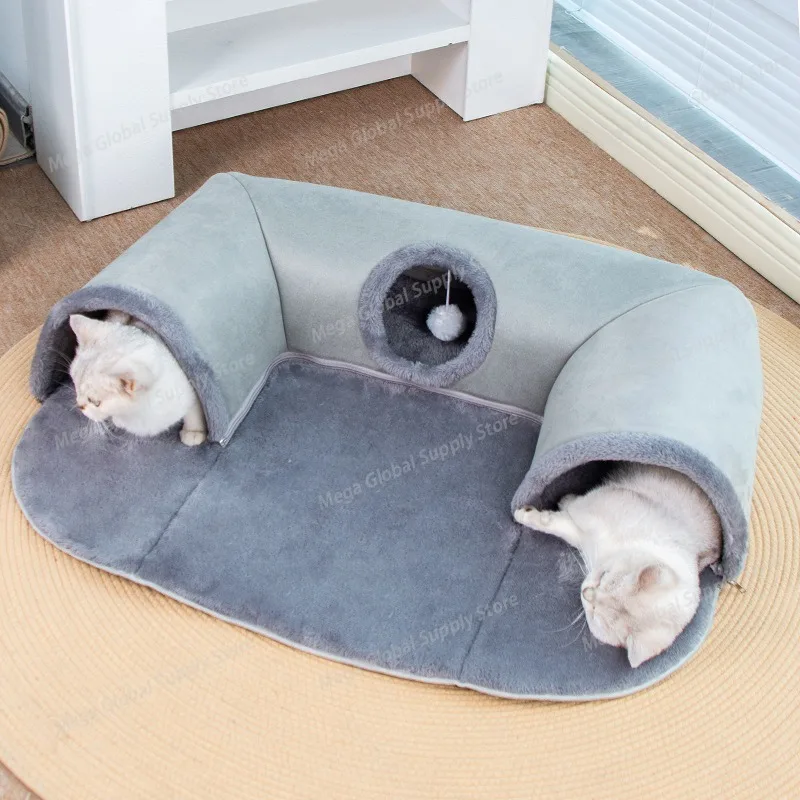 Grey U-shaped Tunnel Cat Nest Warm and Comfortable Detachable Design Cats Toy waterproof Attract Attention Pet Products Supplies
Grey U-shaped Tunnel Cat Nest Warm and Comfortable Detachable Design Cats Toy waterproof Attract Attention Pet Products Supplies