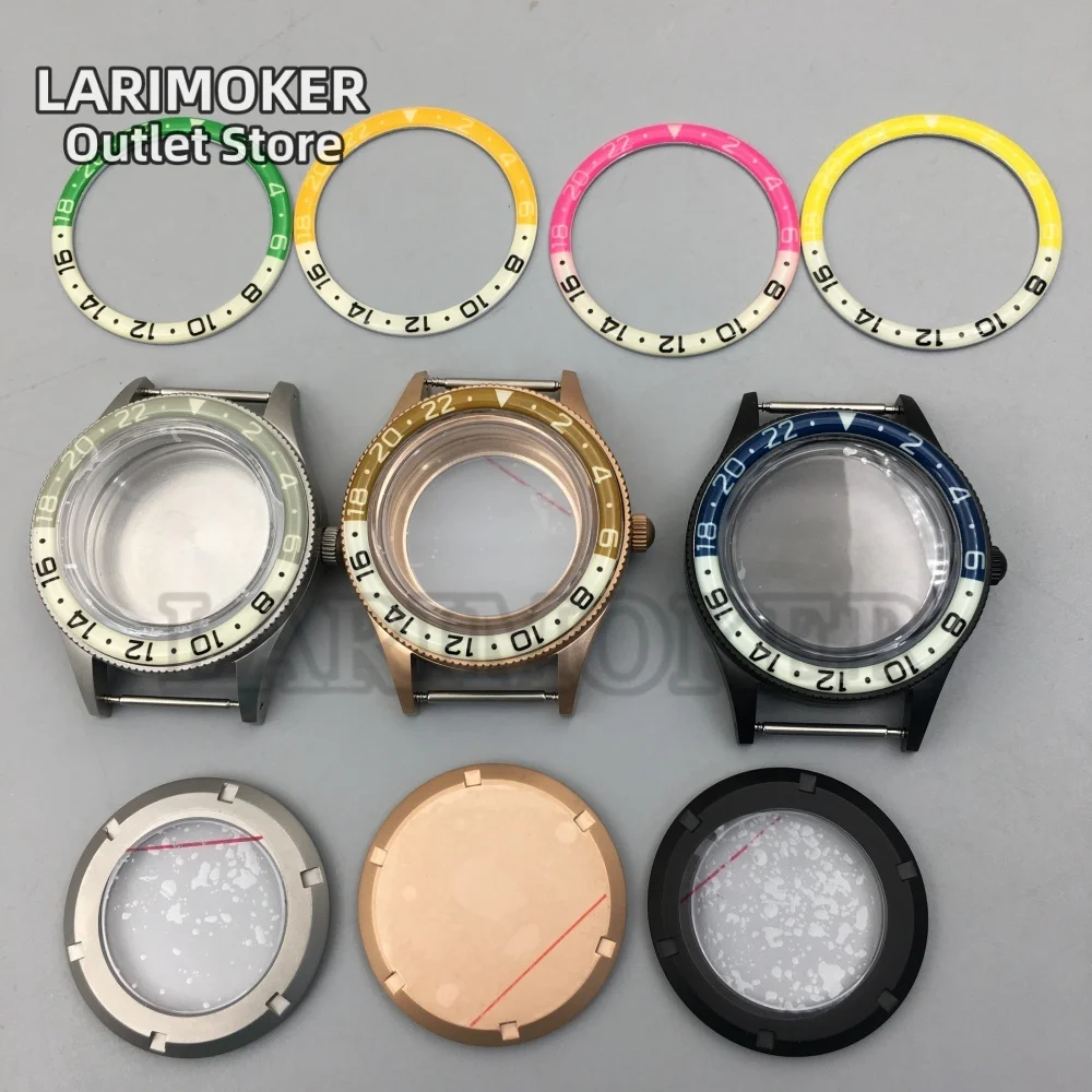 LARIMOKER 40MM silver black rose gold matte case dome sapphire glass luminous bezel Fit NH35 ETA2824 PT5000 Miyota8215 Movement
LARIMOKER 40MM silver black rose gold matte case dome sapphire glass luminous bezel Fit NH35 ETA2824 PT5000 Miyota8215 Movement