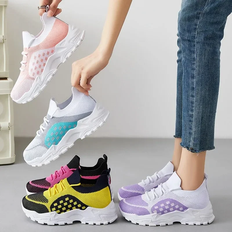 Summer Breathable Sneakers Versatile New Mesh Breathable Women Shoes Soft Soled Casual Shoes Women Sneakers Zapatos De Mujer
Summer Breathable Sneakers Versatile New Mesh Breathable Women Shoes Soft Soled Casual Shoes Women Sneakers Zapatos De Mujer
