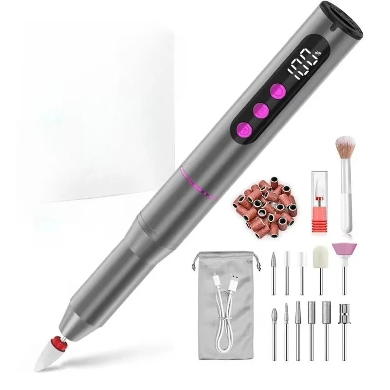 USB Electric Nail File Salon Tool Pen Shape Nail Drill Machine Brushed
USB Electric Nail File Salon Tool Pen Shape Nail Drill Machine Brushed