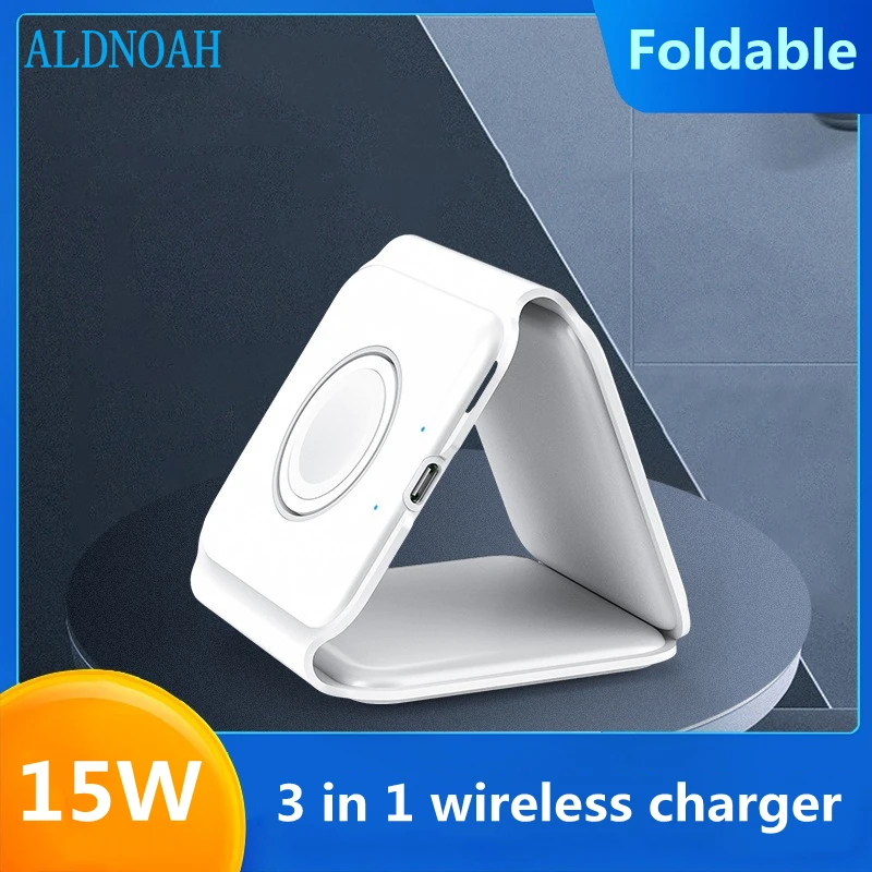 Magnetic 3 in 1 Fast Wireless Charger 15W Foldable Charging Station for iPhone 14 13 12 Pro Max Mini iWatch 8 7 SE AirPods Pro 2
Magnetic 3 in 1 Fast Wireless Charger 15W Foldable Charging Station for iPhone 14 13 12 Pro Max Mini iWatch 8 7 SE AirPods Pro 2