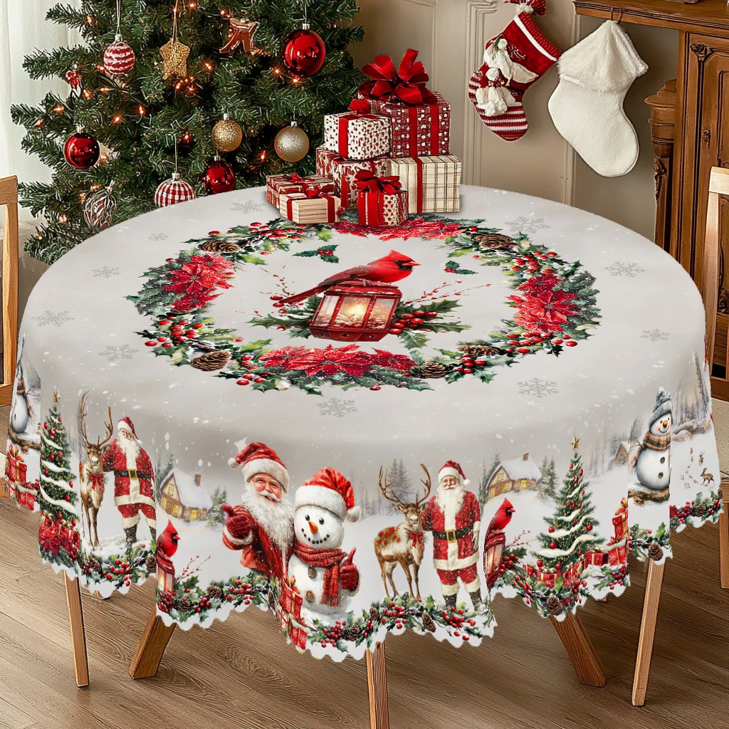 1Pc Merry Christmas Theme Printed Tablecloth,Farmhouse Style,Santa,Snowman,Snow Scene Pattern Design,For Christmas,New Year Party,Party Decoration,Kitchen Accessories,Room and Outdoor Decoration,Gift for Friends
1Pc Merry Christmas Theme Printed Tablecloth,Farmhouse Style,Santa,Snowman,Snow Scene Pattern Design,For Christmas,New Year Party,Party Decoration,Kitchen Accessories,Room and Outdoor Decoration,Gift for Friends