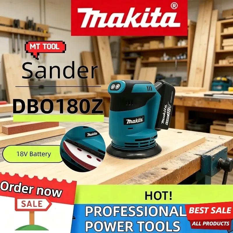 Makita DBO180Z Disc Brushless Cordless Rechargeable Random Orbital Sander Woodworking Sanding Putty Polishing Bare 18V Tool
Makita DBO180Z Disc Brushless Cordless Rechargeable Random Orbital Sander Woodworking Sanding Putty Polishing Bare 18V Tool