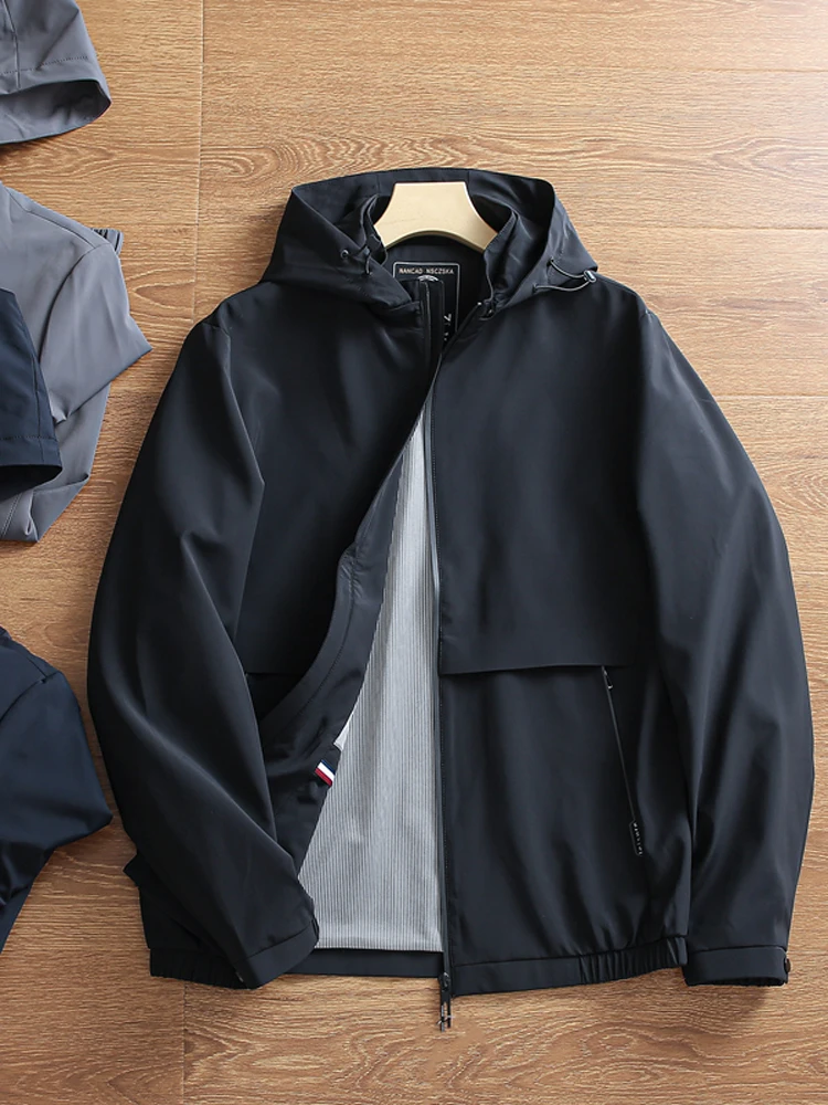 Outdoor Windproof Waterproof Breathable Casual Busin Hooded Jaet Men's Autumnal Pred-Gas Elastic Loose Coat Jaet
Outdoor Windproof Waterproof Breathable Casual Busin Hooded Jaet Men's Autumnal Pred-Gas Elastic Loose Coat Jaet