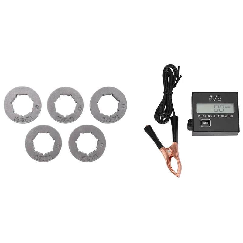 A63K-новый бензиновый цифровой тахометр двигателя, индуктивный импульс с 5 шт., обод звездочки, шаг 3/8 дюйма, 7 зубьев, 19 мм 
A63K-новый бензиновый цифровой тахометр двигателя, индуктивный импульс с 5 шт., обод звездочки, шаг 3/8 дюйма, 7 зубьев, 19 мм