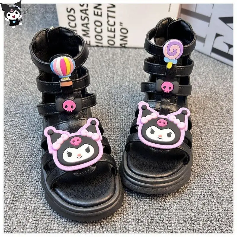 Cartoon Anime Girls Roman Sandals Sanrio Kuromi Summer New Fashion Kawaii Princess Shoes Middle and Big Children Casual Light
Cartoon Anime Girls Roman Sandals Sanrio Kuromi Summer New Fashion Kawaii Princess Shoes Middle and Big Children Casual Light