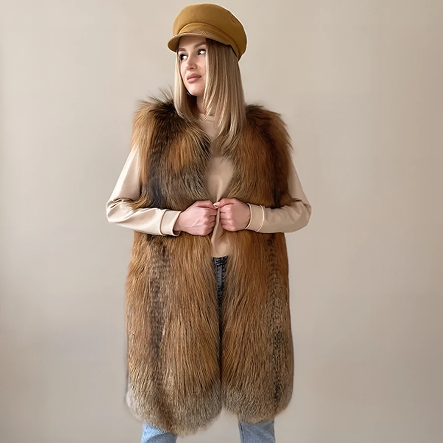 Fox Fur Winter Vest For Women Real Fur Vests Natural Fox Fur Vest High Quality Women Clothing Luxury Red Fox Fur Gilet
Fox Fur Winter Vest For Women Real Fur Vests Natural Fox Fur Vest High Quality Women Clothing Luxury Red Fox Fur Gilet