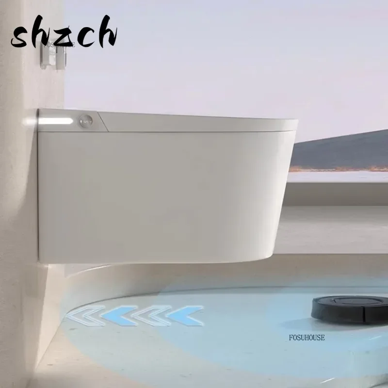 Wall-mounted Smart Toilet Bathroom Fixture Home Suspended Siphon Toilet Integrated Water Tank Intelligent WC Toilets m
Wall-mounted Smart Toilet Bathroom Fixture Home Suspended Siphon Toilet Integrated Water Tank Intelligent WC Toilets m