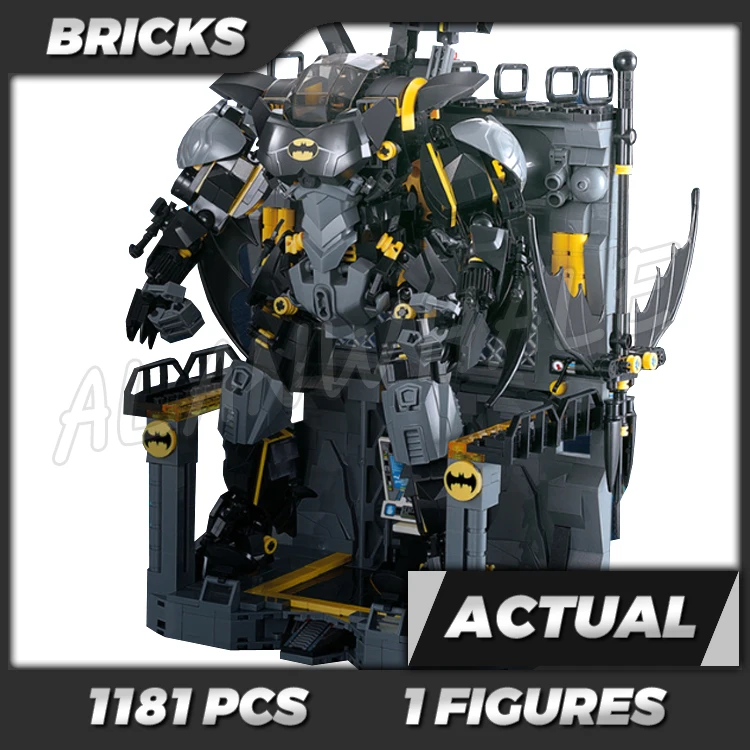 1181pcs Super Fighter BatMech Black Robot Joints Movable garage Platform Base 7143 Building Kits toy Compatible With Bricks
1181pcs Super Fighter BatMech Black Robot Joints Movable garage Platform Base 7143 Building Kits toy Compatible With Bricks