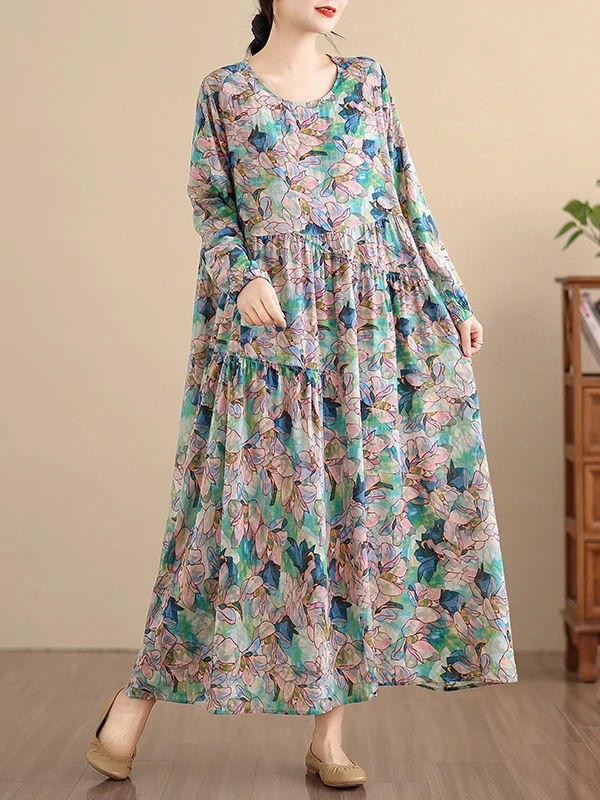 Платье с высокой талией и цветочным принтом, женская длинная льняная хлопковая юбка-дирч, свободная посадка трапециевидной формы, весна-осень, круглая Ne
Платье с высокой талией и цветочным принтом, женская длинная льняная хлопковая юбка-дирч, свободная посадка трапециевидной формы, весна-осень, круглая Ne