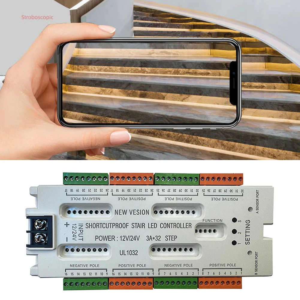 32 Channel Staircase LED Motion Sensor Light Avoid Short Circuit Controller Light Prevent Short Circuit Controller
32 Channel Staircase LED Motion Sensor Light Avoid Short Circuit Controller Light Prevent Short Circuit Controller