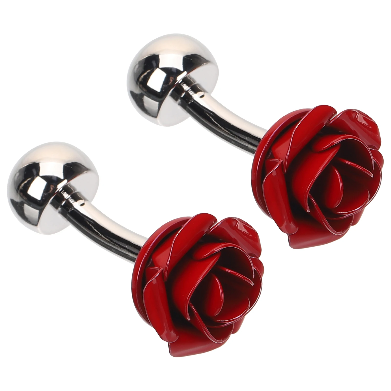 2Pcs Rose Cufflinks Studs Exquisite Lightweight for Men Women Suit Shirts Office Party Accessories Tuxedo Studs
2Pcs Rose Cufflinks Studs Exquisite Lightweight for Men Women Suit Shirts Office Party Accessories Tuxedo Studs