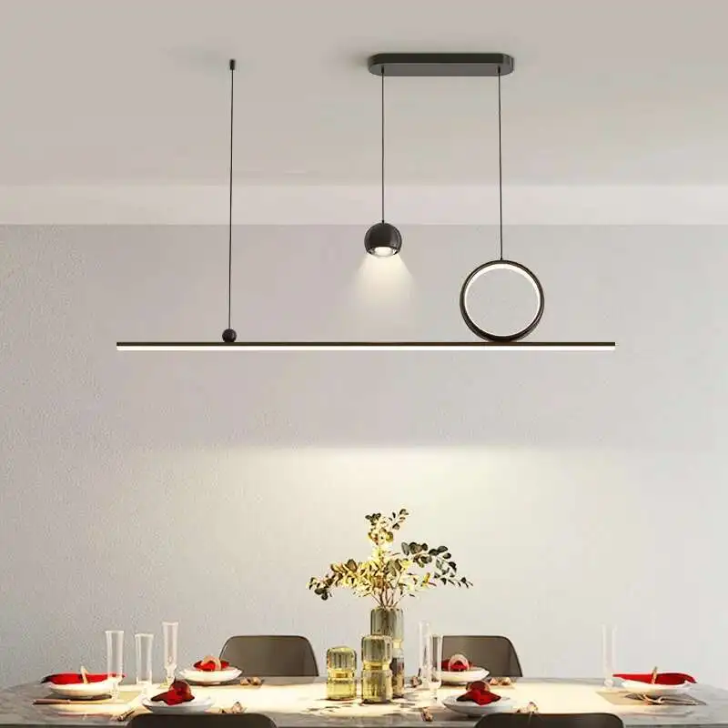 Nordic Strip LED Pendant Light for Living Dining Room Kitchen Food Table Bedroom Chandelier Home Decor Light Fixture
Nordic Strip LED Pendant Light for Living Dining Room Kitchen Food Table Bedroom Chandelier Home Decor Light Fixture