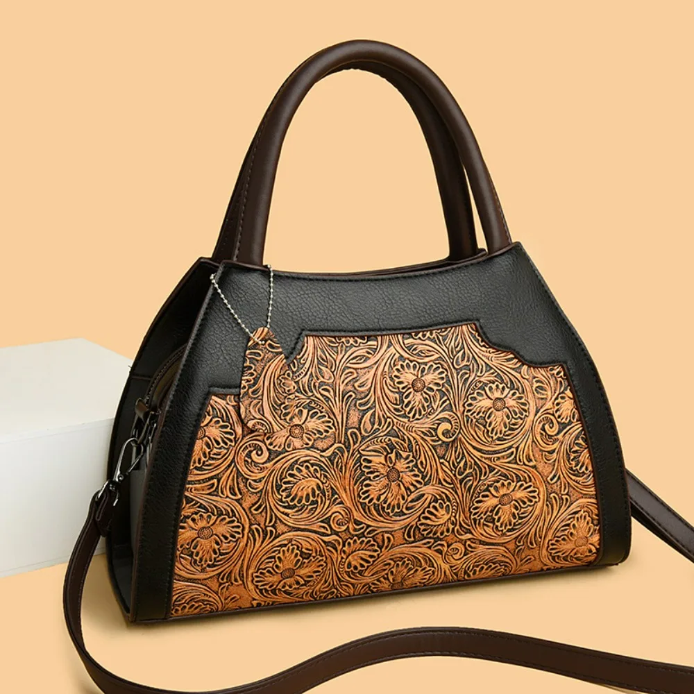 Vintage Embossed Leather Crossbody Bag for Women 2026 Large Capacity Shoulder Handbag with Contrast Stitching Travel Purse
Vintage Embossed Leather Crossbody Bag for Women 2026 Large Capacity Shoulder Handbag with Contrast Stitching Travel Purse