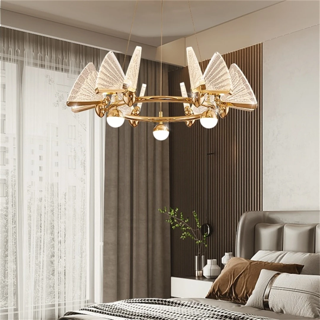 Modern Butterflies Chandelier LED Ring Lamp for Home Decor Dining Room Living Room Bedroom Acrylic Butterfly Light
Modern Butterflies Chandelier LED Ring Lamp for Home Decor Dining Room Living Room Bedroom Acrylic Butterfly Light