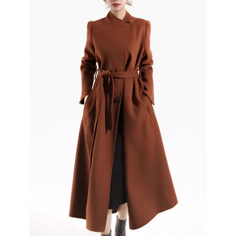 MiiiiX Casual Style Solid Midi Double-sided Woolen Coat Women's Outerwear 2024 Autumn New Knot Button Lace-up Waist Long Jacket
MiiiiX Casual Style Solid Midi Double-sided Woolen Coat Women's Outerwear 2024 Autumn New Knot Button Lace-up Waist Long Jacket
